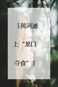 黄河滩上“龙口夺食”